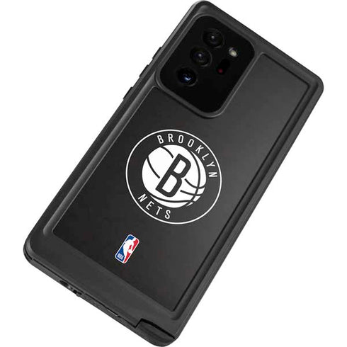NBA Brooklyn Nets Distressed Galaxy Note20 Ultra 5G Waterproof Case